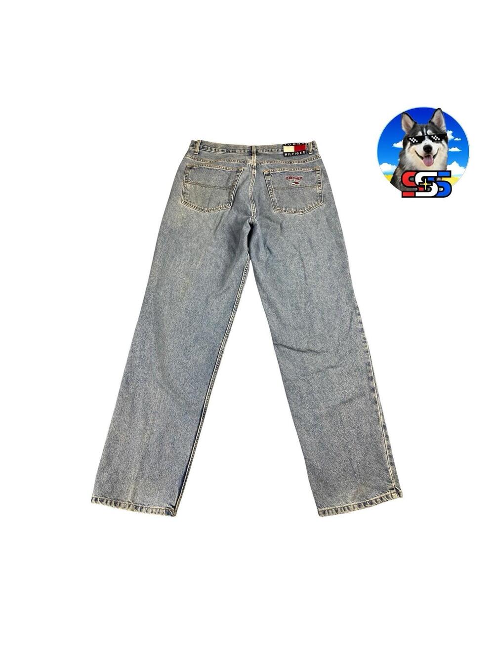 VTG Y2K Tommy Hilfiger Tommy Jeans Light Wash Men's 36 / 34 Straight Leg